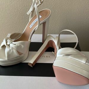 Aquazzura Cupid Bridal Plateau 130